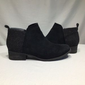 Tom’s Suede and Felt ankle booties